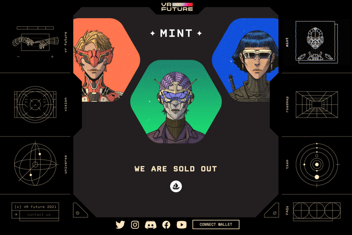 VR Future website preview